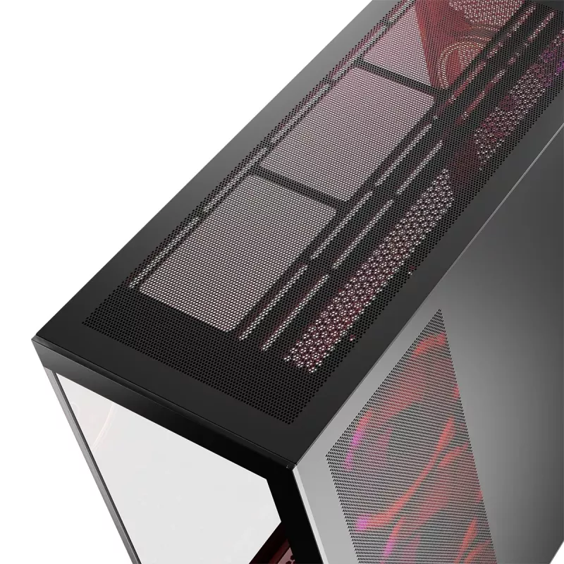 Obudowa PC MODECOM Volcano SPACE APEX ARGB Midi Tower, hartowane szkło, USB-C, obsługa ATX/microATX/Mini-ITX, GPU do 430 mm, chłodzenie CPU do 180 mm