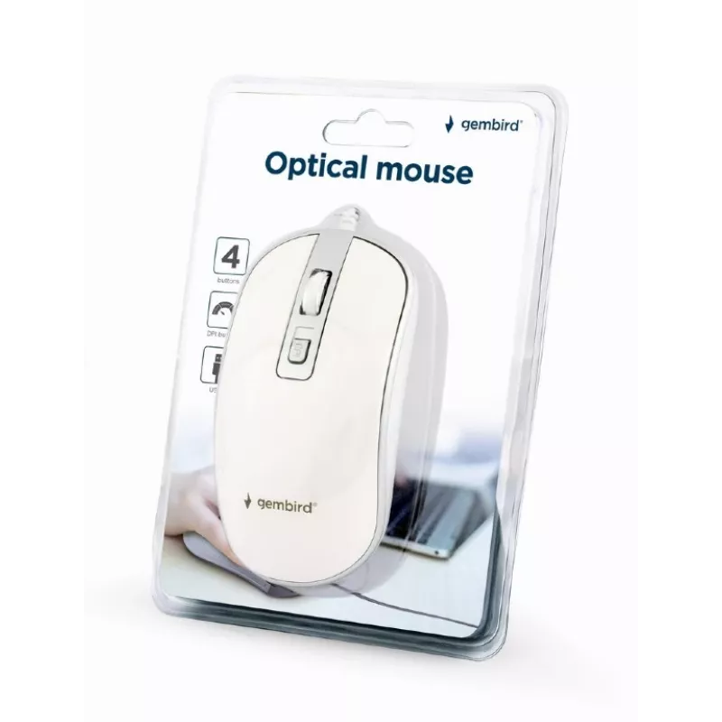 Mysz Gembird MUS-4B-06-WS USB Typ-A