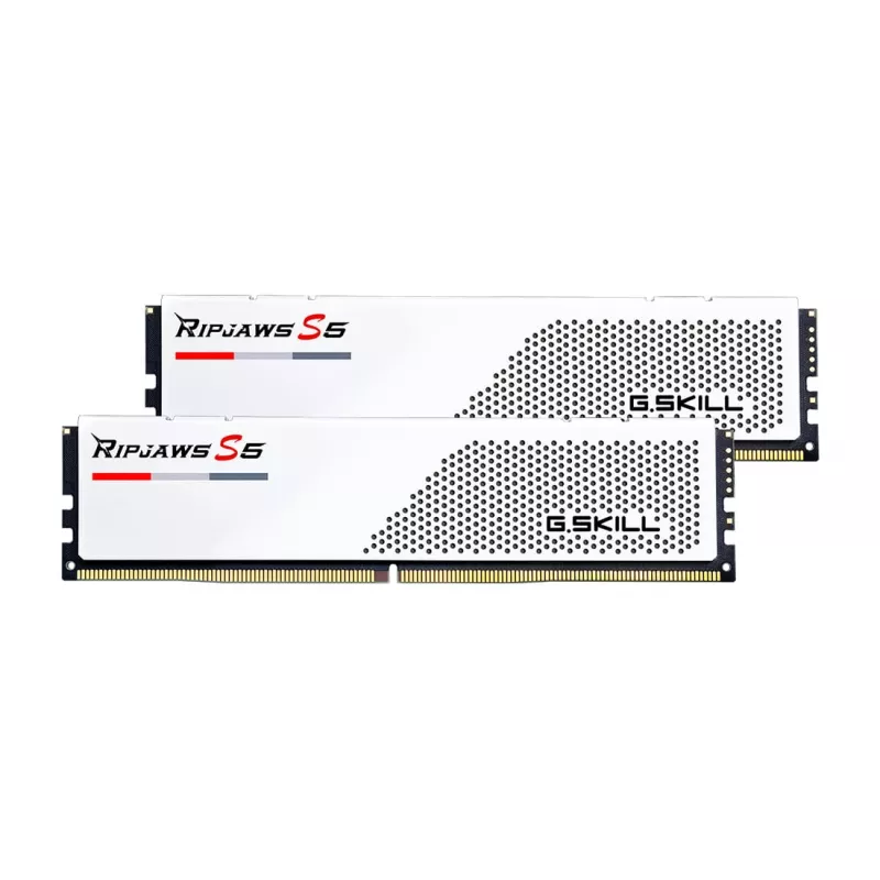 DIMM 32 GB DDR5-5600 (2x 16 GB) Dual-Kit, Arbeitsspeicher weiß, F5-5600J4040C16GX2-RS5W, Ripjaws S5, INTEL XMP