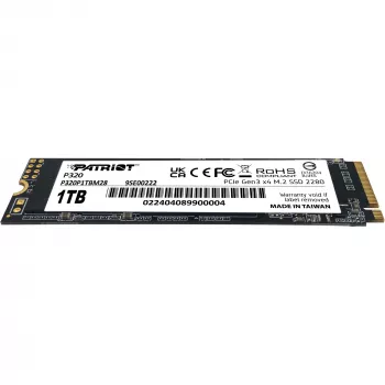 Dysk SSD Patriot P320 1TB M.2 2280 PCIe 3.0 x4 NVMe