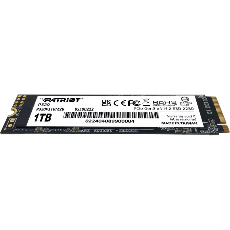Dysk SSD Patriot P320 1TB M.2 2280 PCIe 3.0 x4 NVMe