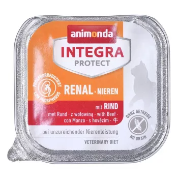 Mokra karma dla kota animonda Integra Protect 100 g — wieprzowina, dla dorosłych kotów, wsparcie nerek, tacka