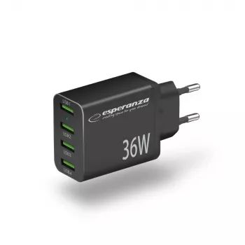 Ładowarka sieciowa Esperanza EZC107K 36W Czarna