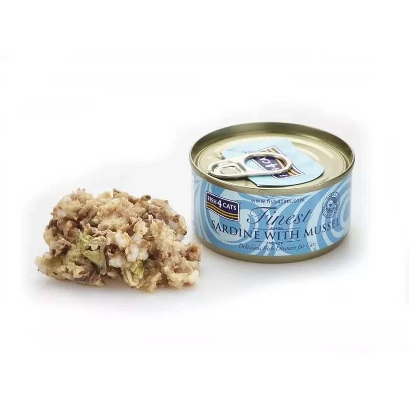 FISH4CATS Sardynka z małżą - mokra karma dla kota - 70g