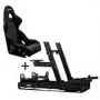 Next Level Racing GTElite Aluminiowy Kokpit Symulatora - Edycja z Płytą Kierownicy + Fotel Wyścigowy O-Rouge C1-XL Cold Fusion