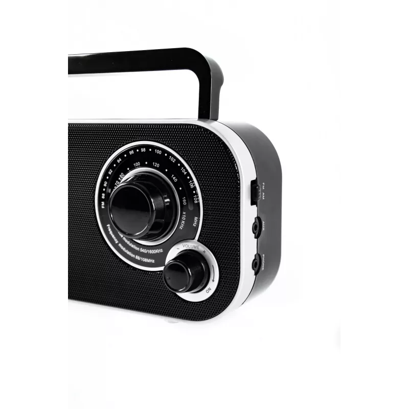 Radio przenośne Camry CR 1140b — AM/MF, szary, zasilanie sieciowe lub bateryjne, kompaktowe 280×65×113 mm