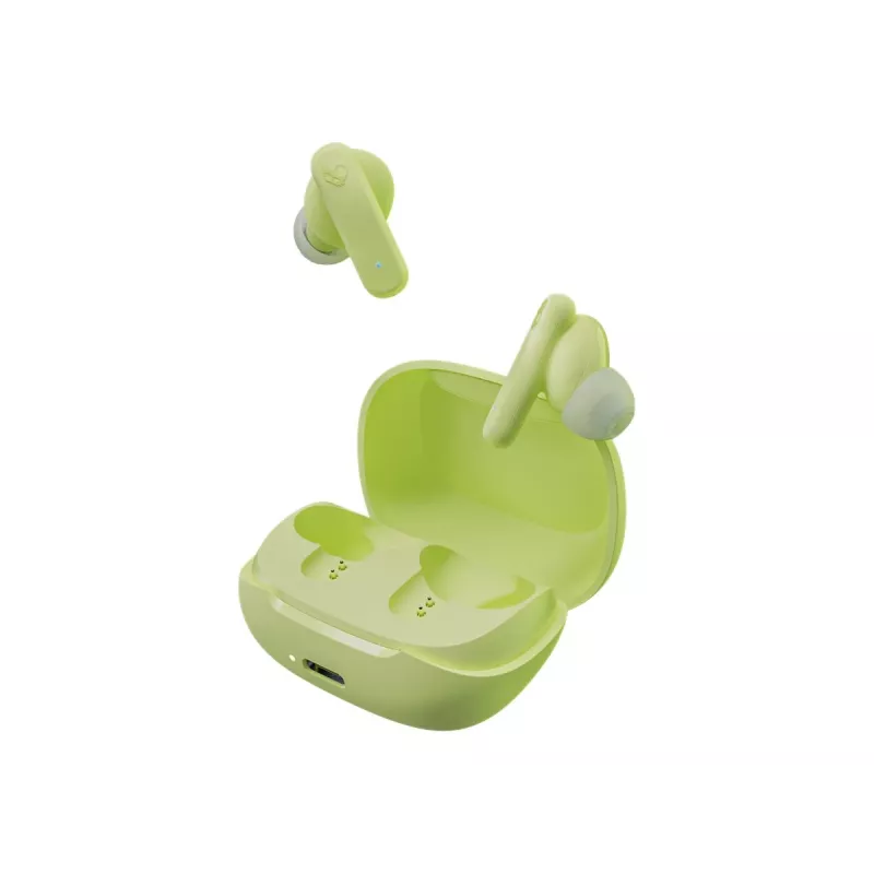 Słuchawki douszne True Wireless Skullcandy Smokin’ Buds – zielone, wewnątrzkanałowe, 20–20000 Hz, 0,0406 kg