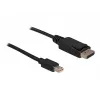Kabel Mini DP/DP 1.2 DeLOCK 82438 2 m czarny