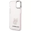 Karl Lagerfeld KLHCP14MCTRI Iphone 14 Plus / 15 Plus 6.7 Hardcase różowy / różowy przezroczysty etui z kotką Choupette