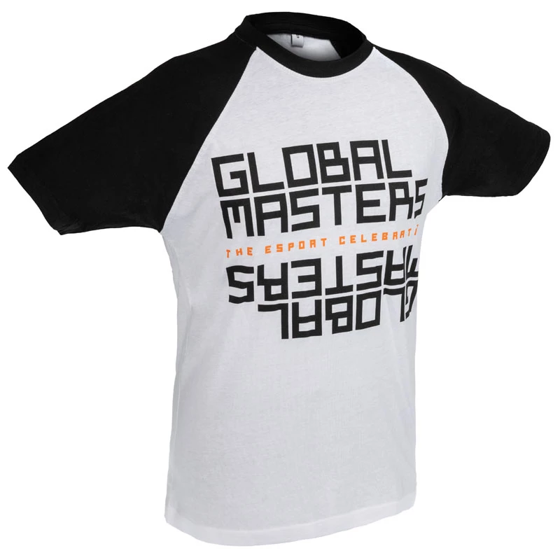 T-shirt Global Masters GM Text - Biały (XL)