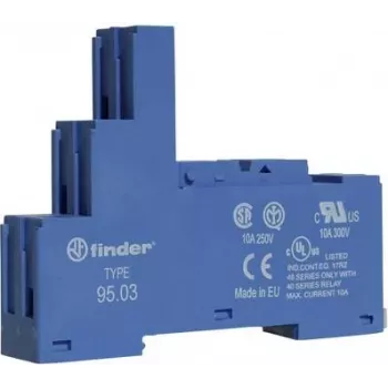 FINDER S.p.A. gniazdo wkręcane niebieskie do przekaźnika 40.31.41.31 95.03 (95.03)