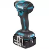 Zakrętarka udarowa Makita DTD173RTJ 18V akumulatorowa, uchwyt 1/4 cala, 3600 RPM, rękojeść pistoletowa, Li-Ion