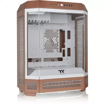 Obudowa PC Thermaltake The Tower 600 Midi Tower Mocha — ATX/Micro-ATX/Mini-ITX, szkło hartowane, 1x3,5 cala + 2x2,5 cala, 4x USB 3.2