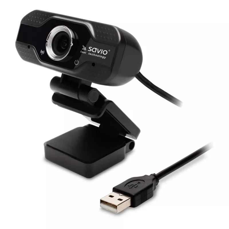 Kamera internetowa Savio Webcam USB Full HD z wbudowanym mikrofonem