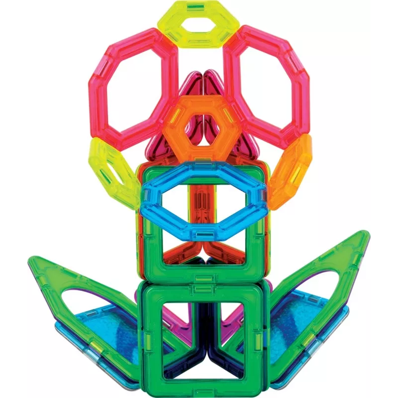 MAGFORMERS Twinkling Garden — zestaw magnetycznych klocków konstrukcyjnych, 27 elementów