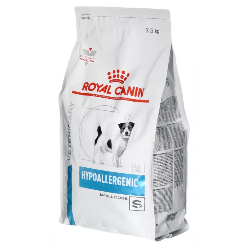 Sucha karma dla psa Royal Canin Hypoallergenic Small Breed 3,5 kg — dorosłe psy małych ras, białko 24%, tłuszcz 16%
