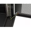 Wolnostojąca szafa rack LANBERG FF01-6824-23BL 24U 600×800 mm IP20 Czarna
