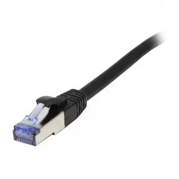 Kabel krosowy RJ45 S-STP (S/FTP) 500 MHz 15,0 m CAT6A czarny Synergy21, testowany na komponentach, AWG26
