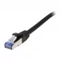 Kabel krosowy RJ45 S-STP (S/FTP) 500 MHz 15,0 m CAT6A czarny Synergy21, testowany na komponentach, AWG26