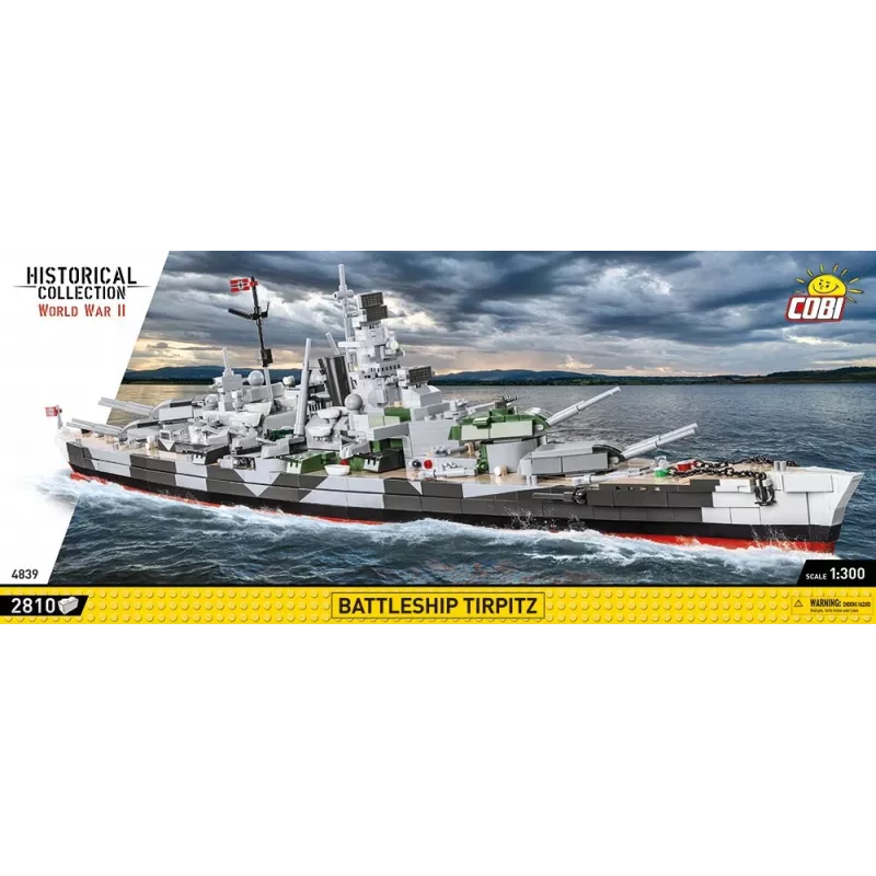 Model okrętu wojennego COBI COBI-4839 Zestaw do składania 1:300 Długość 870 mm Wysokość 215 mm