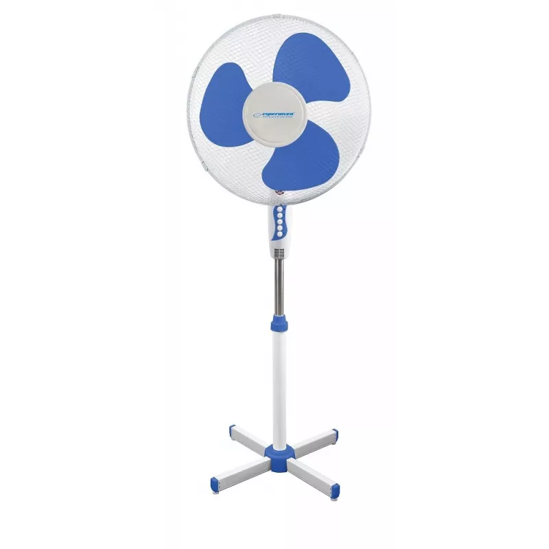 Wentylator stojący Esperanza EHF001WB — 40 cm, 3 prędkości, stojący, regulacja wysokości, oscylacja