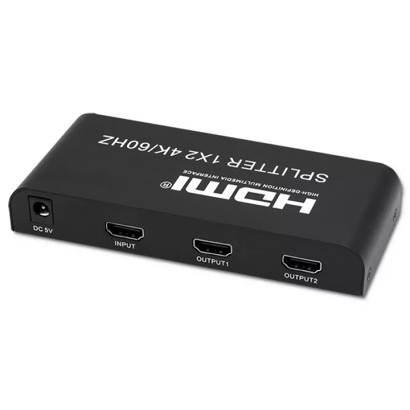 Qoltec 51797 Aktywny Rozdzielacz HDMI 2 x HDMI 4K x 2K | 6Gb/s | 60Hz