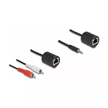 DeLOCK 87859 kabel audio RJ-45 RCA 3.5 mm Czarny Czerwony Biały