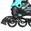 Nils Extreme NH18190 2IN1 Skates Czarny/niebieski SIZE. M (34-38)) Z wymiennymi łyżwami hokejowymi