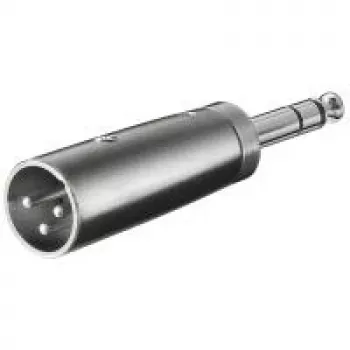 Adapter Wentronic Goobay XLR – wtyk XLR (3-stykowy) > wtyk jack 6,35 mm (4-stykowy, stereo) (27515)