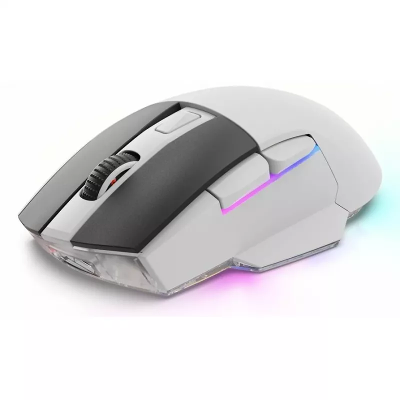 Mysz Sharkoon SGM50W Gaming, dla osób praworęcznych, RF Wireless + USB Type-A, optyczna, 6400 DPI