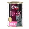 Mokra karma dla kota John Dog JD for CATS DOROSŁY INDYK MUS 400 g — pełnoporcjowa karma mokra, indyk, dorosłe, 400 g