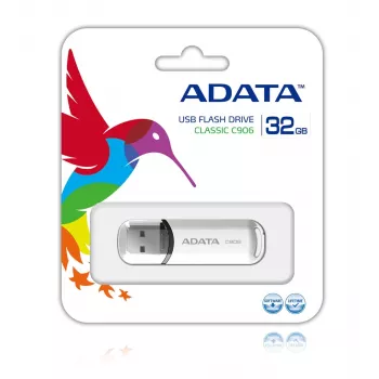 ADATA Classic Series C906 - Pamięć USB - 32 GB - USB 2.0 - Biały