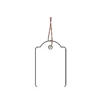 Zawieszki z nitką HERMA 6915 25x38 mm z czerwoną nitką