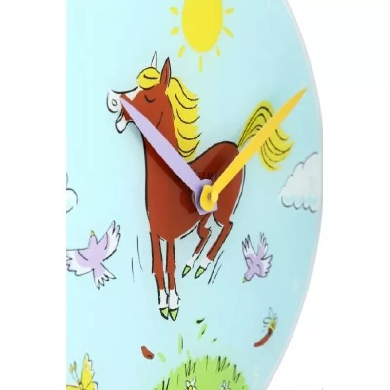 NeXtime klok 8812 Jump for joy, Ø30 cm, Ścienny, Niebieski/Wielokolorowy