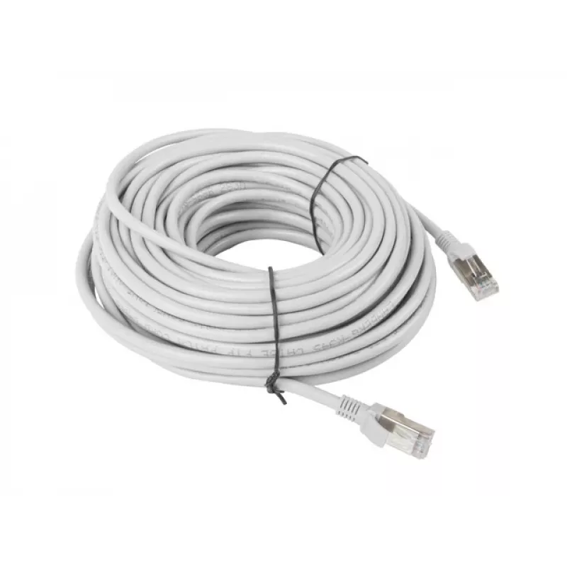 Kabel sieciowy LANBERG Cat5e U/UTP RJ-45 do RJ-45 20 m Szary, 26 AWG, przewód CCA