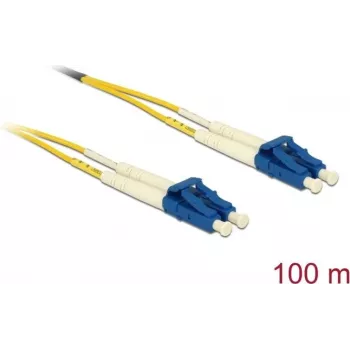 Kabel światłowodowy Delock LC Duplex – LC Duplex Singlemode OS2 100 m (80161)