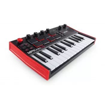 MIDI klawiatura Akai MPK Mini Play Mk3 25 keys USB Czarny czerwony