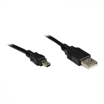 Good Connections Kabel połączeniowy USB 2.0 wtyk A na Mini-B 5-stykowy - czarny - 1,8 m