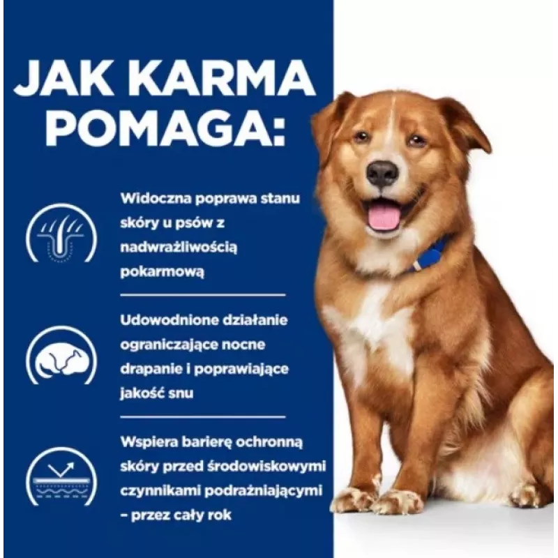 HILL'S Prescription Diet Derm Complete - sucha karma dla psów - 1,5kg