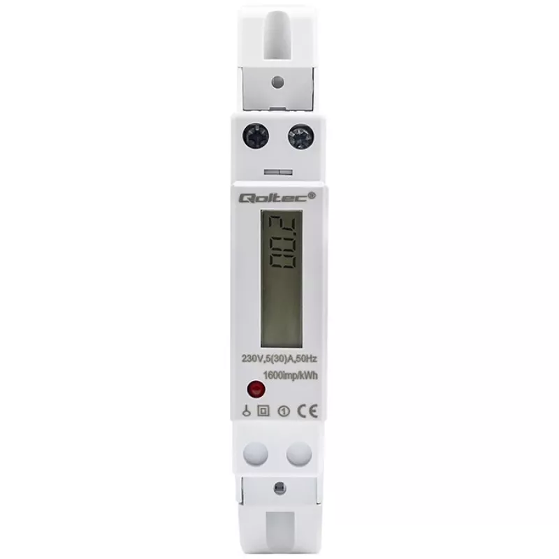 Jednofazowy licznik elektroniczny QOLTEC 50993 230V 30A
