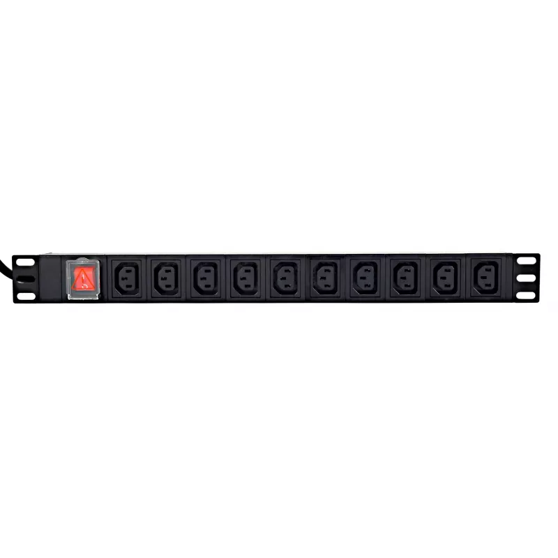 Listwa zasilająca GEMBIRD EG-PDU-10C132C19 — 10x gniazda C13, 1U rack, wejście C19 16A, kabel 2 m, 3500 W
