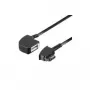 Wentronic Goobay TAE-F przedłużacz 4-stykowy, czarny, 15 m - wtyk TAE-F do gniazda TAE-F (68000)