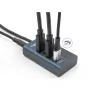 DeLOCK 64189 Hub USB Typu-C 10000 Mbit/s Niebieski Metalowy