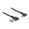 Kabel USB DeLOCK EASY-USB 2.0 Typu-A na Micro-B Męski 0.5 m Czarny