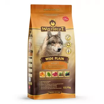 Sucha karma dla psów Wolfsblut Wide Plain Horse 12,5 kg — pojedyncze białko zwierzęce, hipoalergiczna, psy dorosłe, bezglutenowa
