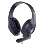 Przewodowy zestaw słuchawkowy gamingowy GEMBIRD GHS-05-B, wokółuszny, 20–20000 Hz, kabel 2 m, 250 g, czarno-niebieski