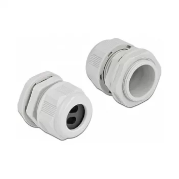 Przepust kablowy DeLOCK 60392 szary plastik 2 szt.