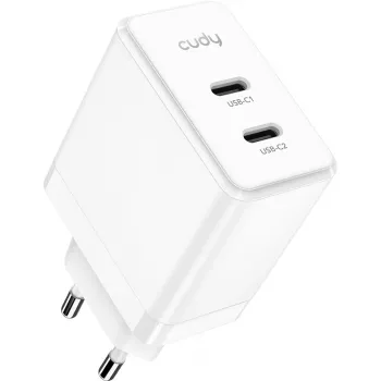 Ładowarka USB-C Cudy CH40_EU 40W 2-portowa USB-C/USB-A szybkie ładowanie
