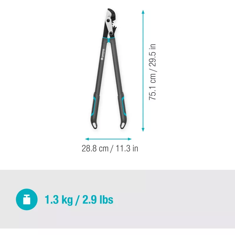 Nożyce do gałęzi Gardena EnergyCut Bypass czarny zielony stal 5 cm