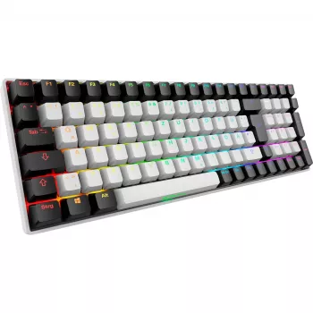 SKILLER SGK50 S2, Gaming Keyboard Biały, układ DE, Gateron Red